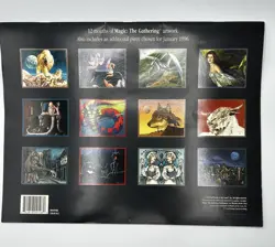 1995 MAGIC THE GATHERING WALL CALENDAR - VINTAGE MTG WOTC - PRE-MODERN - BLANK - Image 3