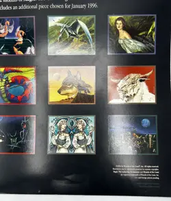 1995 MAGIC THE GATHERING WALL CALENDAR - VINTAGE MTG WOTC - PRE-MODERN - BLANK - Image 5
