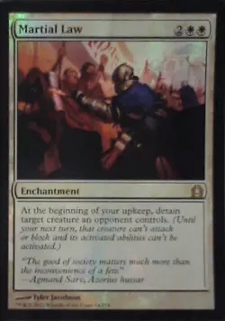 Martial Law - Return to Ravnica: #14, Magic: The Gathering - Foil Nm R247 - Image 1