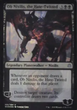 Ob Nixilis, the Hate-Twisted - War of the Spark: #100 - Foil Nm R247 - Image 1