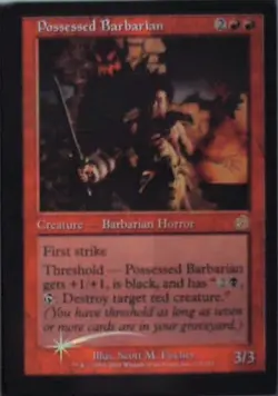Possessed Barbarian - Torment: #111, Magic: The Gathering - Foil Nm R247 - Image 1