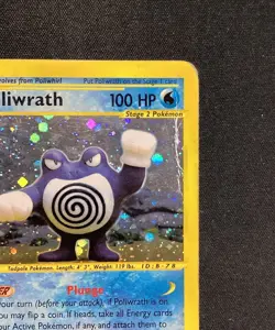 Pokemon TCG - Poliwrath - 24/165 - Holo Rare - Expedition Damaged - Image 2