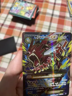 Pokemon Mega Gyarados EX XY Breakpoint Holo Full Art Ultra Rare Card 115/122 - Image 2