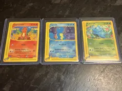 Pokemon TCG Expedition Kanto Starters Lot Bulbasaur Charmander Squirtle Non Holo - Image 1