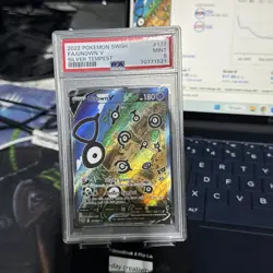 2022 Pokemon SWSH FA/Unown V Silver Tempest #177 PSA Grade 9 - Image 3