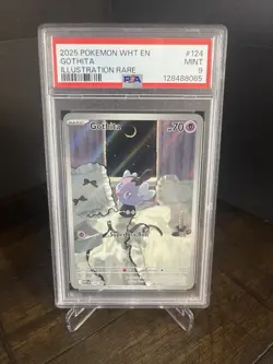 Pokemon TCG White Flare Gothita Illustration Rare 124/086 PSA 9 - Image 1