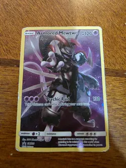 Pokemon TCG Armored Mewtwo Holo Black Star Promo SM228 - Image 2