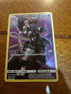 Pokemon TCG Armored Mewtwo Holo Black Star Promo SM228 - Image 3