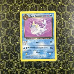 Dark Vaporeon #45/82 Team Rocket Pokemon 2000 D1 - Image 1
