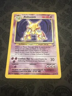 Pokemon Alakazam Rare Holo 1/130 - Base Set 2 - Image 1
