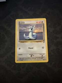 Pokemon TCG Dratini Base Set 2 38/130 Regular Unlimited Uncommon - Image 1