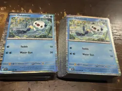 LOT OF (100) Pokemon White Flare 021/086 Oshawott Holo Poster Collection Promo - Image 1