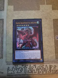 YUGIOH DISASTER DRAGON RULER OF ALL APOCALYPSES ALIN-EN049 ULTRA 1ST ED NM - Image 1