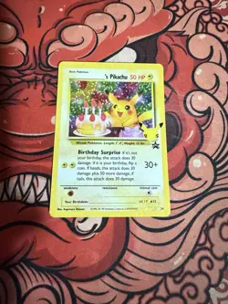 Pokemon Pikachu TCG Celebrations Birthday Promo Holo Card #24 - Image 1
