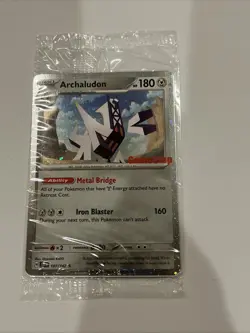 Archaludon (Cosmos Holo) (Gamestop Exclusive) 107/142 SEALED PROMO Pokemon Card - Image 1