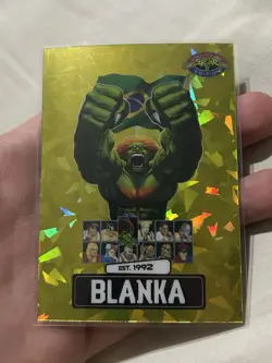 PSA Street Fighter 2: Champion Edition Promo Card BLANKA 10/25 Ice Gold - Image 1