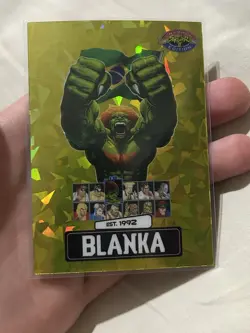 PSA Street Fighter 2: Champion Edition Promo Card BLANKA 10/25 Ice Gold - Image 2