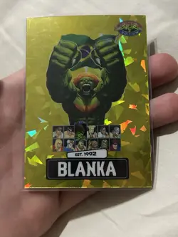 PSA Street Fighter 2: Champion Edition Promo Card BLANKA 10/25 Ice Gold - Image 3