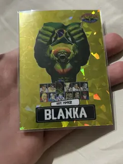 PSA Street Fighter 2: Champion Edition Promo Card BLANKA 10/25 Ice Gold - Image 4
