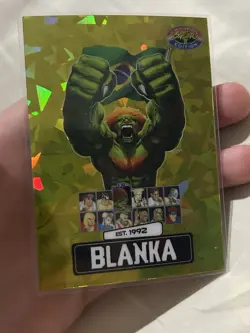 PSA Street Fighter 2: Champion Edition Promo Card BLANKA 10/25 Ice Gold - Image 5