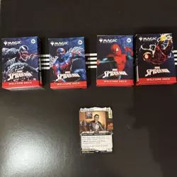 Magic The Gathering Spider-Man 4 Welcome Decks Plus Promo Card - Image 1
