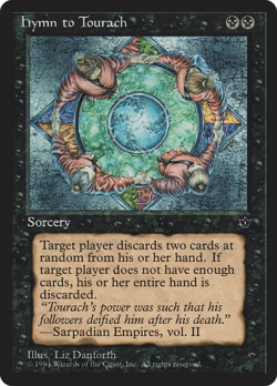 Hymn to Tourach (Circle) Fallen Empires Moderate Play MTG Magic DNA GAMES - Image 1