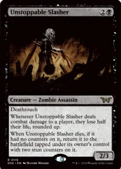 MTG Unstoppable Slasher (0119) Normal NM Duskmourn: House of Horror Magic 119 - Image 1
