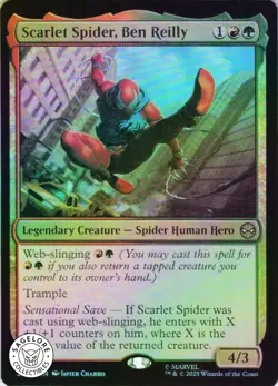 MTG Scarlet Spider, Ben Reilly (142) | NM Foil | Spider-Man {SPM} - Image 1