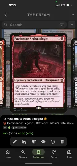 MTG Foil CMR: Battle for Baldur's Gate CLB Passionate Archaeoloist NM - Image 1