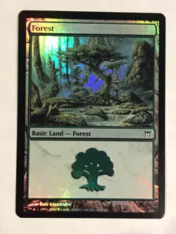 Forest 304 SP Foil Champions of Kamigawa MTG - Image 1