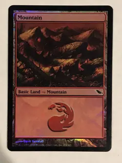 Mountain 294 MP Foil Shadowmoor MTG - Image 1