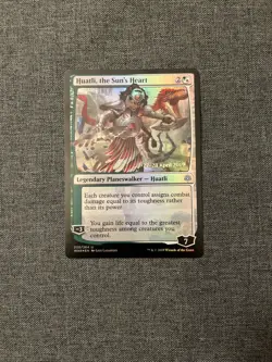 Huatli, The Sun’s Heart - Foil -NM - War of the Spark - Magic The Gathering MTG - Image 1