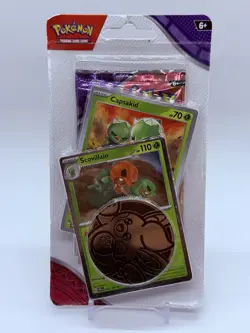 Pokemon TCG: Temporal Forces Premium CheckLane Blister New Capsakid & Scovillian - Image 1