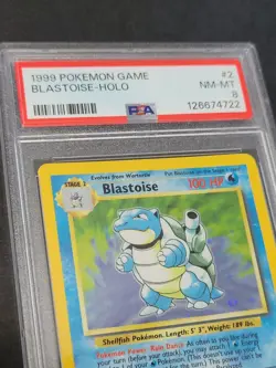 1999 Pokemon Game 2 Blastoise Holo PSA 8 NM-Mint - Image 5