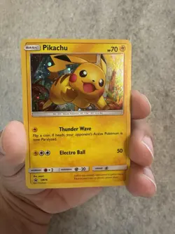 Pokemon TCG Pikachu SM76 Cosmos Holo Sun & Moon Black Star Promo - Image 2
