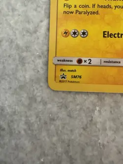 Pokemon TCG Pikachu SM76 Cosmos Holo Sun & Moon Black Star Promo - Image 4