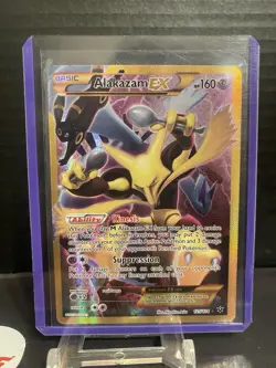 ALAKAZAM EX 2016 POKEMON XY FATES COLLIDE SECRET RARE 125/124 LP - Image 1