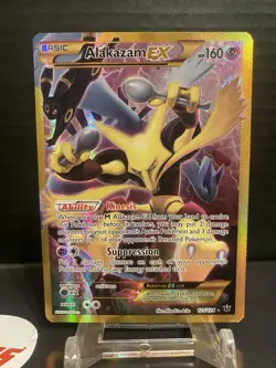ALAKAZAM EX 2016 POKEMON XY FATES COLLIDE SECRET RARE 125/124 LP - Image 2