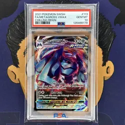 💎PSA 10 GEM MINT 2021 Pokemon Chilling Reign METAGROSS VMAX #113 Full Art - Image 2