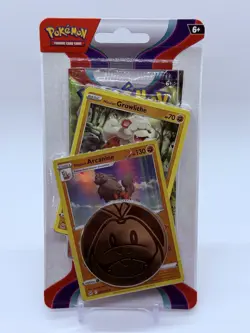 Pokemon TCG: Obsidian Flames Premium Checklane Blister Pack Growlithe & Arcanine - Image 1