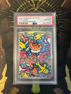 Pokemon Tatsugiri 186/167 Twilight Masquerade Illustration Rare PSA 10 - Image 1