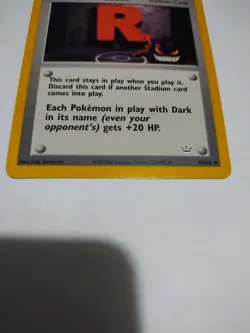 Mint/Nm Rocket's Hideout 63/64 Cool Gengar WoTC Neo Revelation 2000 Pokemon - Image 2