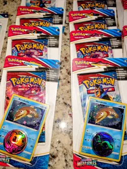 Pokemon Tcg Blister Pack Lot Chilling Reign Battle Styles SWSH Tyranitar V U🦖 - Image 3