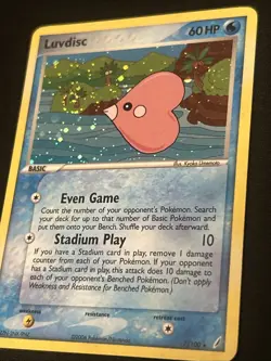 Pokemon Ex Crystal Guardians - Luvdisc - 7/100 - Holo Rare - NM Swirl - Image 4