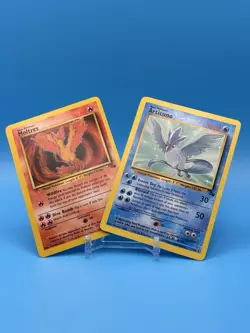 1999 Wotc Pokemon Holo Vintage Legendary Birds Articuno & Moltres!! RARE!! - Image 1