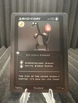 Zardichar (Charizard) 1/7 - 1st Edition Pokederp First Print Fan Art - Pokemon - Image 1