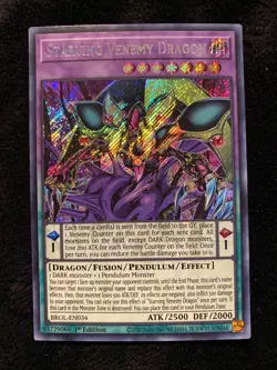 Starving Venemy Dragon NM BROL (#1) 1st Brothers of Legend Yugioh - Image 1