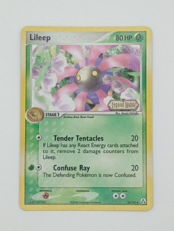Lileep 56/92 Stamped Reverse Holo EX Legend Maker Pokemon Card Near Mint - Image 3