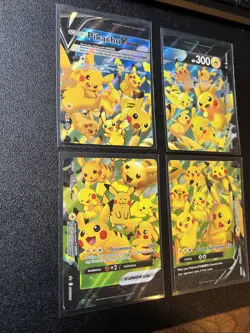 Pikachu V-Union 4-Card Set Pokemon TCG SWSH139-142 Holo Promo - NM - Image 2