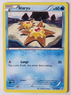 Staryu 32/160 LP - Primal Clash Pokemon Card - Tomokazu Komiya Art - Image 1